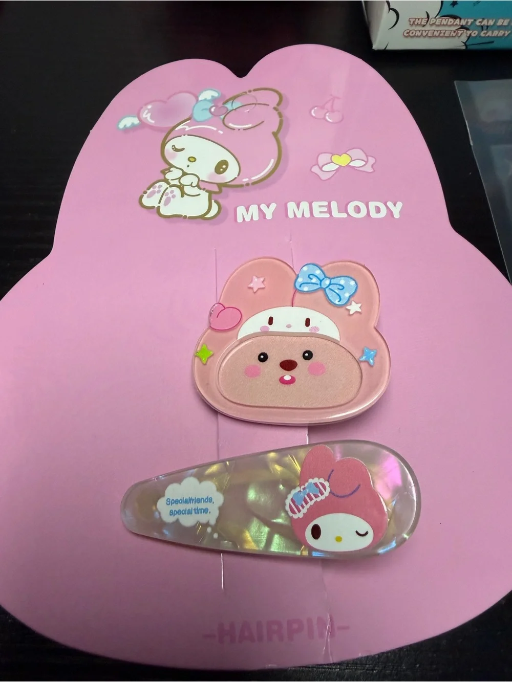 Sanrio Pink Checkered Kids Toiletry Bag with Bear Design FILLED WITH GOODIES!!